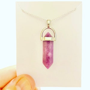 Amethyst Crystal Necklace, Amethyst Birthstone Necklace, Amethyst Necklace, Gifts For Friends, February Birthstone Necklace