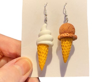 Ice Cream Earrings, Novelty Earrings, Gifts For Friends, Cute Earrings, Quirky Earrings, Funny Gifts For Her