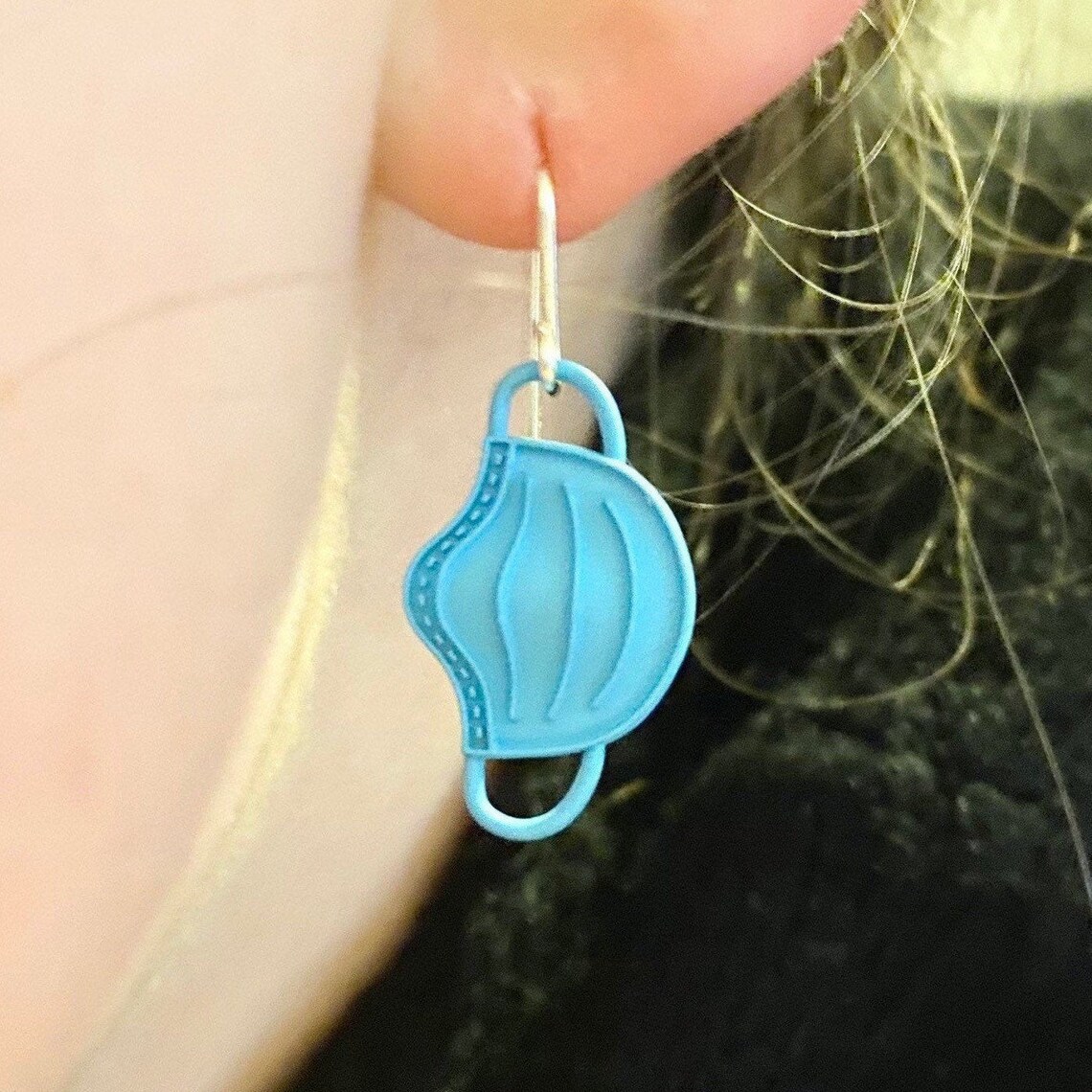 Lustige Ohrringe Lustige Ohrringe Miniatur Gesichtsmaske Etsy