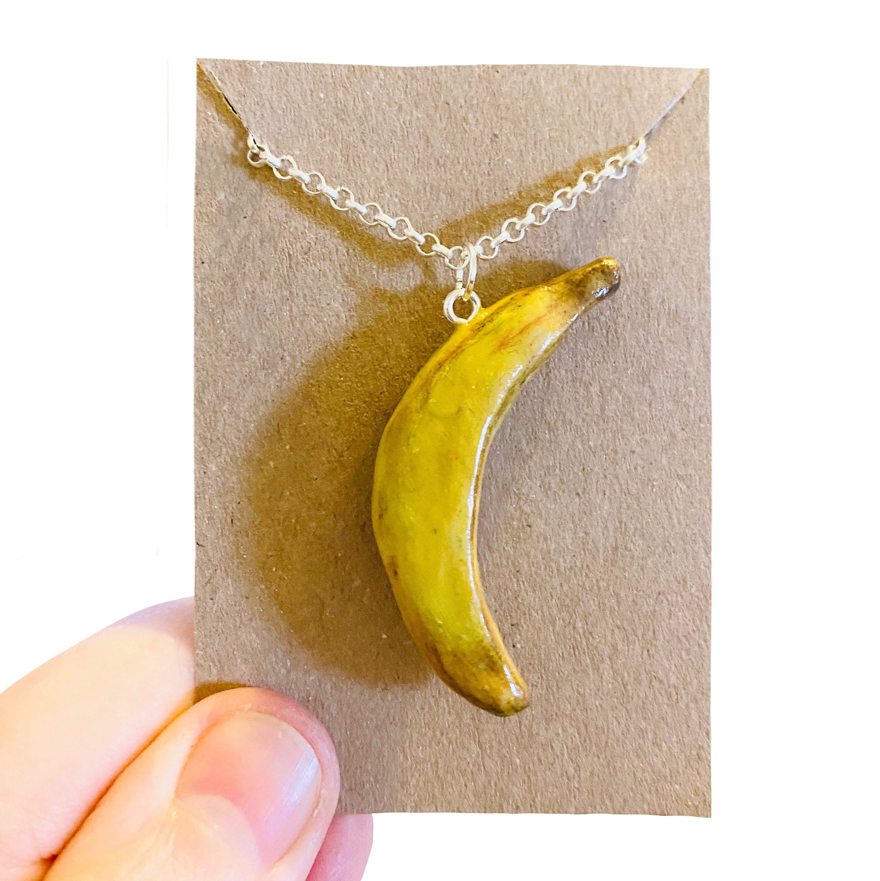 Banana Necklace Fruit Necklace Novelty Necklace Weird Etsy