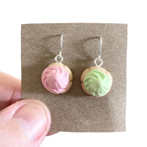 Iced Gem Biscuit Earrings, Quirky Earrings, Funny Kawaii Earrings, Weird Earrings, Novelty Earrings, Funny Earrings For Women, Cool Earrings
