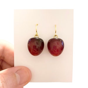 Cherry Earrings, Fruit Earrings, 3D Handmade Quirky Cherry Earrings, Novelty Earrings, Cool Earrings, Fun Earrings