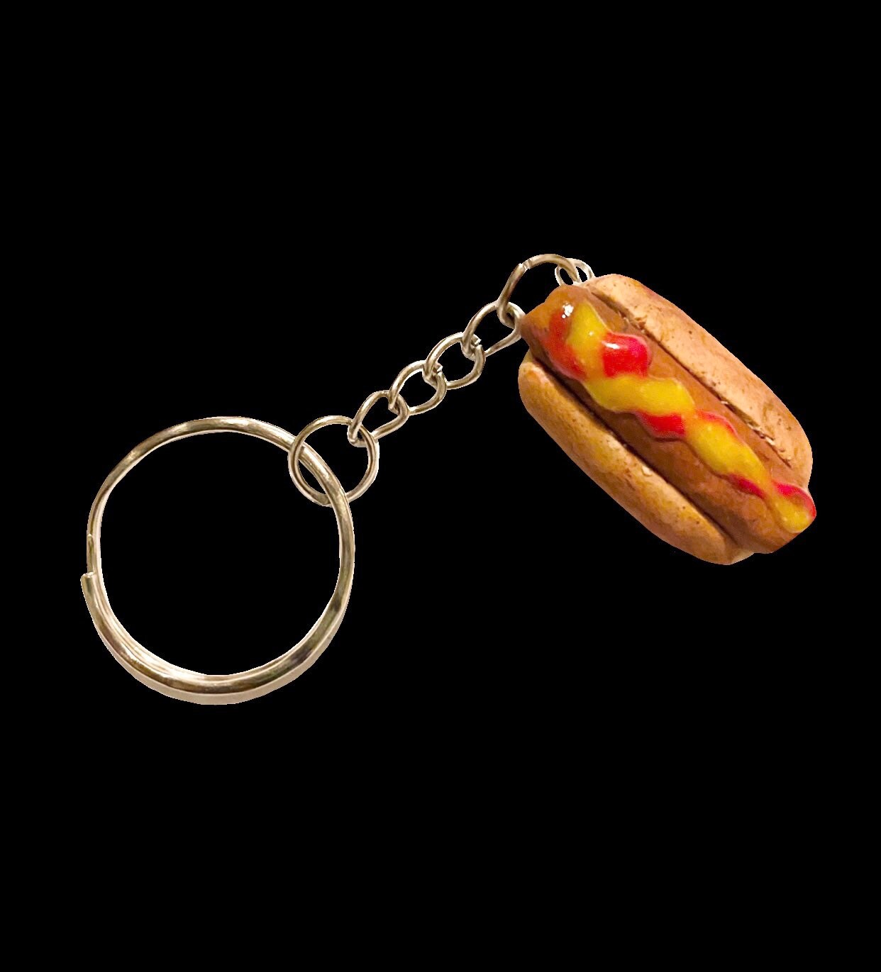 Handmade Hot Dog Keyring Boyfriend Keychain Funny Gifts Etsy