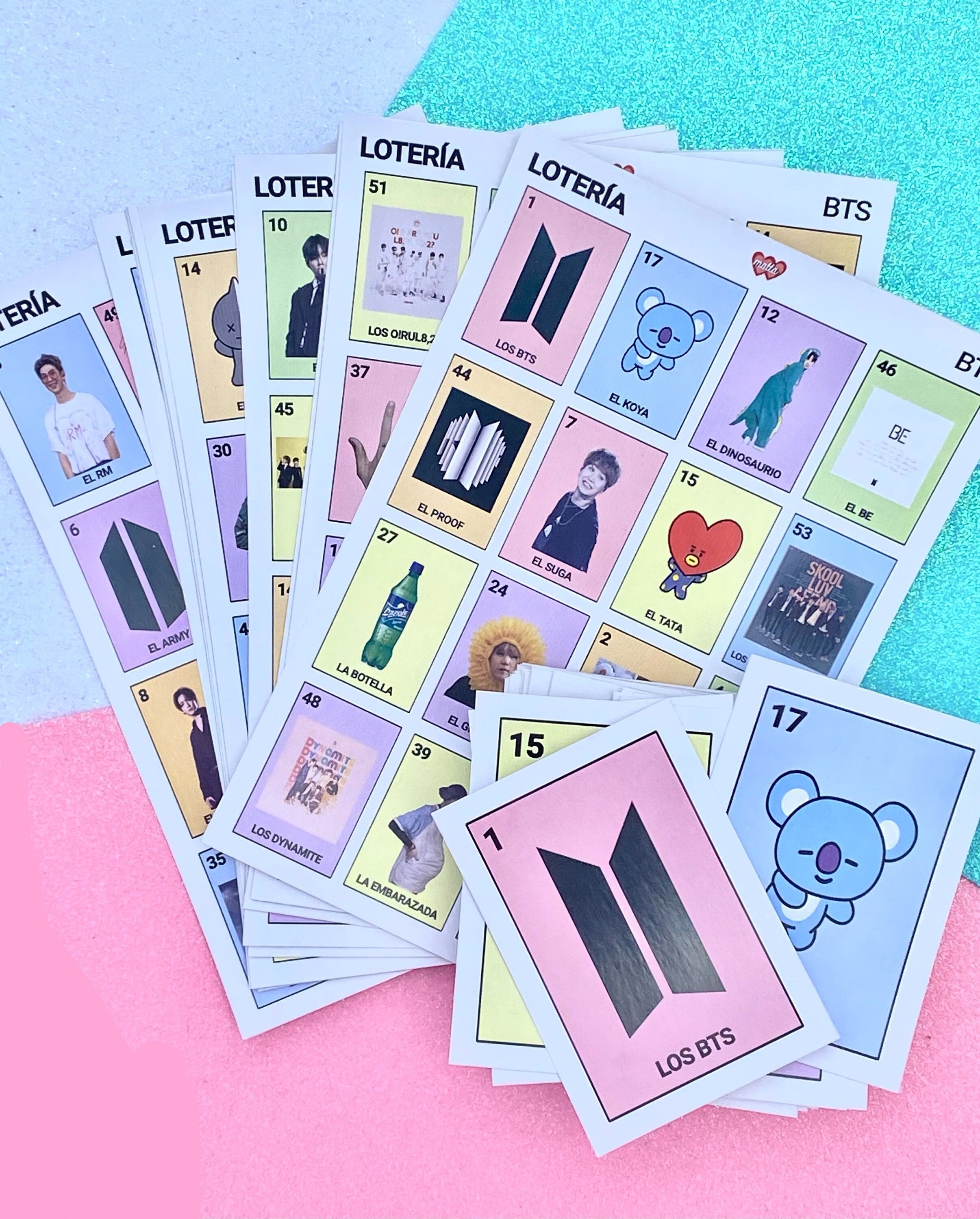 Loteria BTS Etsy México