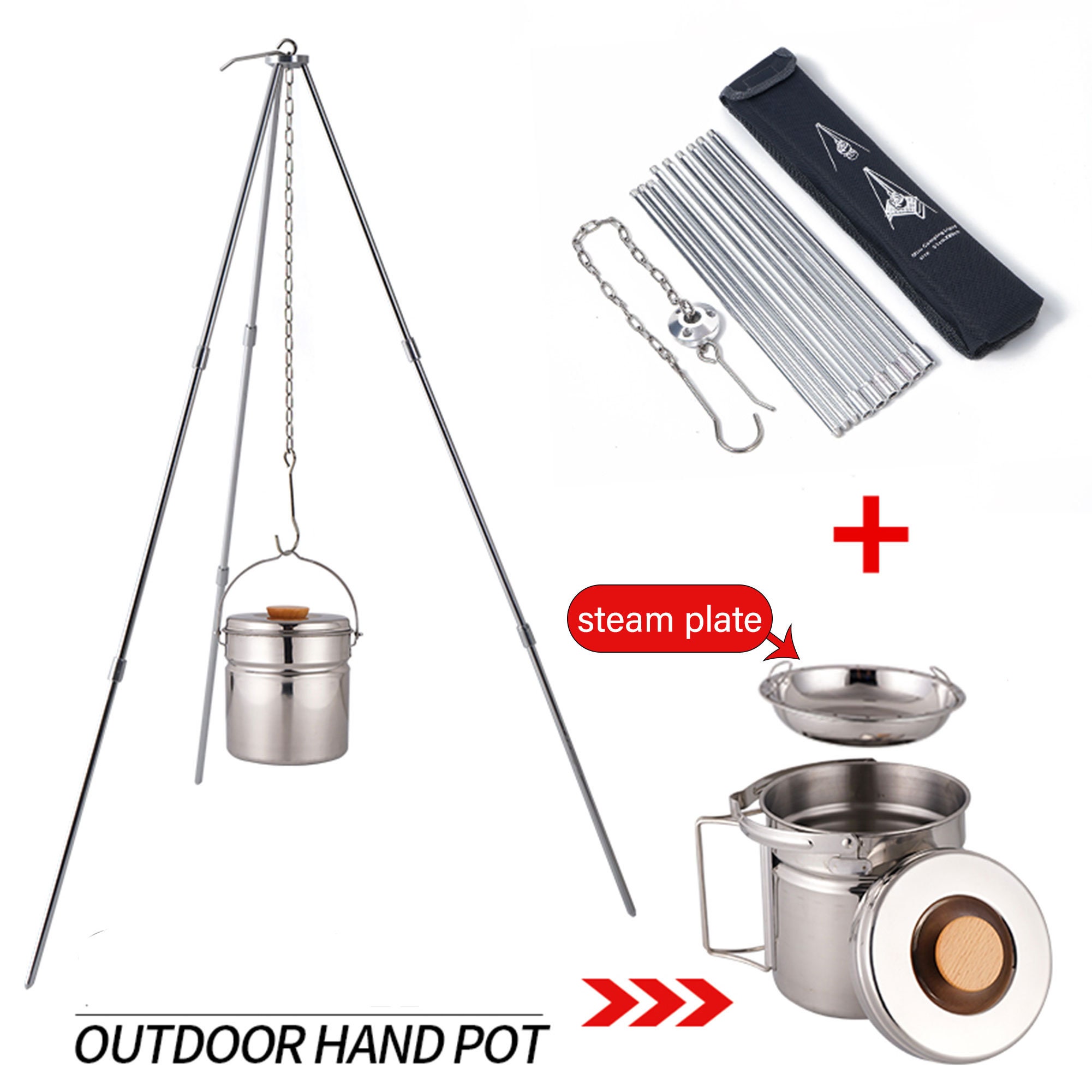 Campfire Cooking Tripod Grill Stand for Outdoor Picnic Etsy