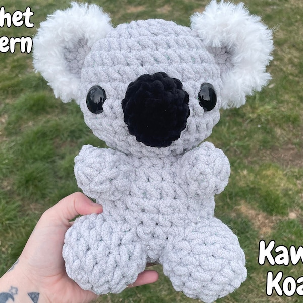 Motif amigurumi au crochet kawaii ours koala | Téléchargement numérique PDF | Débutant