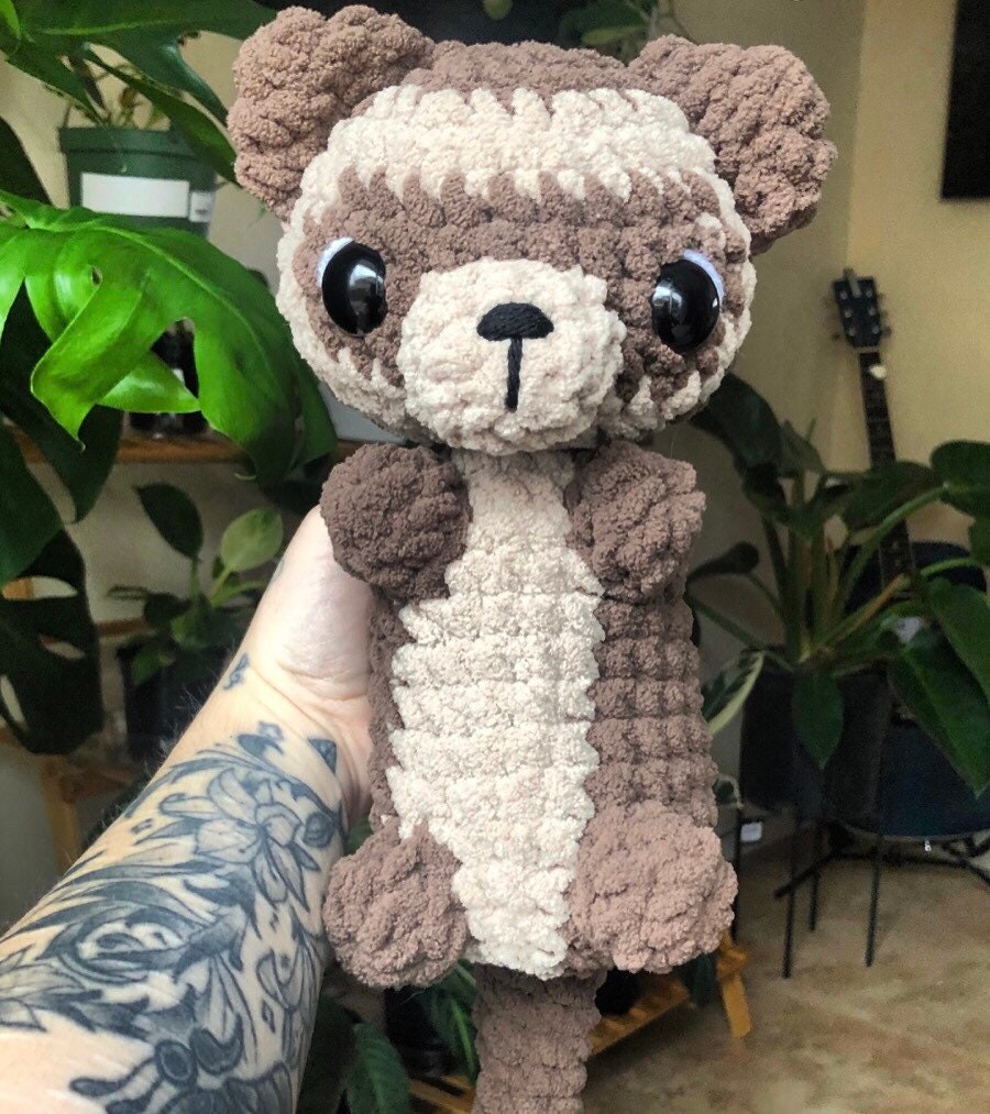 23 Ferret Crochet Patterns to Stitch Cute, Floppy, and Realistic Amigurumi 14 Kawaii Ferret Digital Crochet Amigurumi