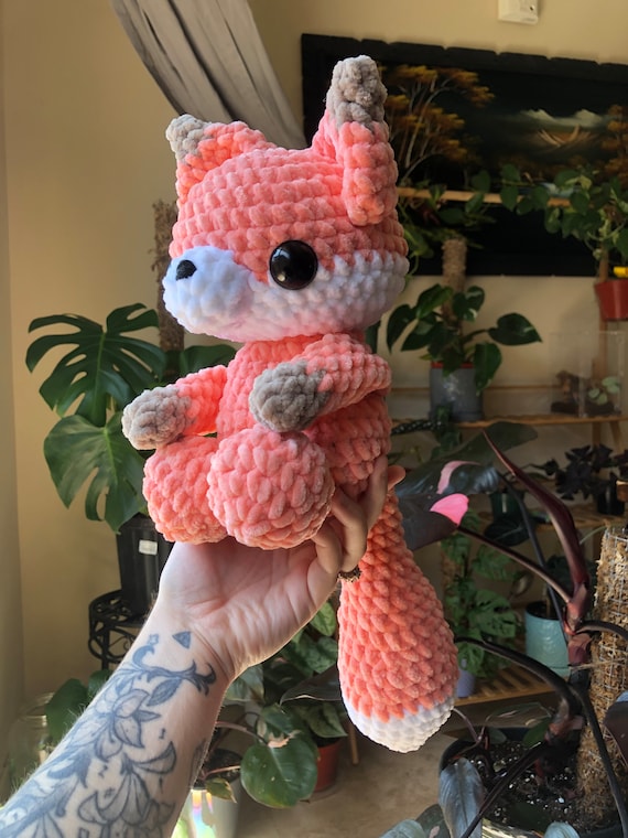 かわいいキツネ | 初心者向け簡単かぎ針編みあみぐるみパターン | PDF