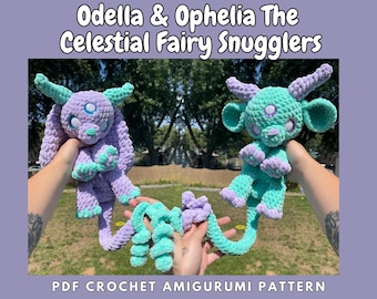 Celestial Fairy Snuggler Crochet Pattern | Mythical Plushie (PDF Digital Download)