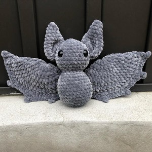 Spooky Kawaii Halloween Bat Amigurumi Stuffed Animal Plushie Toy Plushie PDF Digital Download image 4