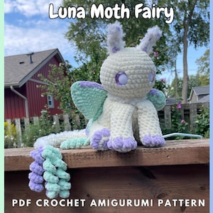 Luna Moth Fairy | PDF Crochet Amigurumi Pattern