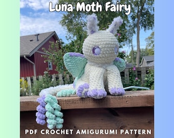 Luna Moth Fairy | PDF Crochet Amigurumi Pattern