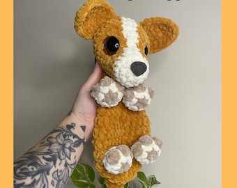 Winnie The Corgis Snuggler Amigurumi Häkelanleitung | Kuscheltier | Spielzeug | Plüschtier | PDF Digitaler Download | Welpe | Hund