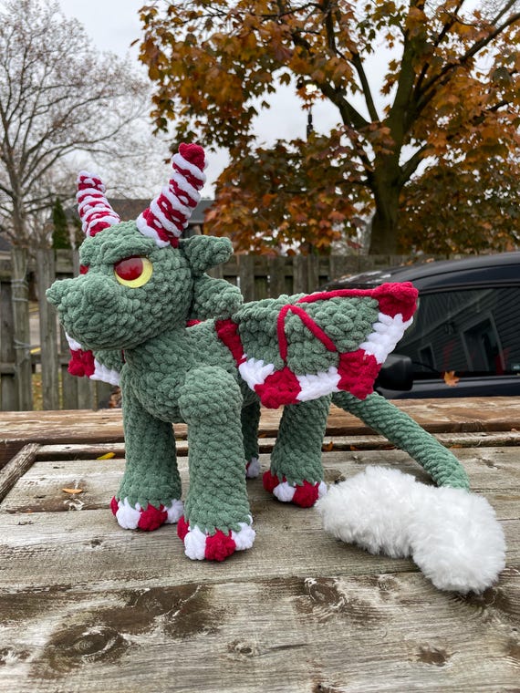 Onyx the Standing Dragon | PDF Crochet Amigurumi Pattern - Etsy