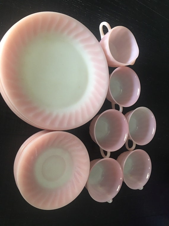 Set of Vintage Fire King 1950s Dishes Etsy