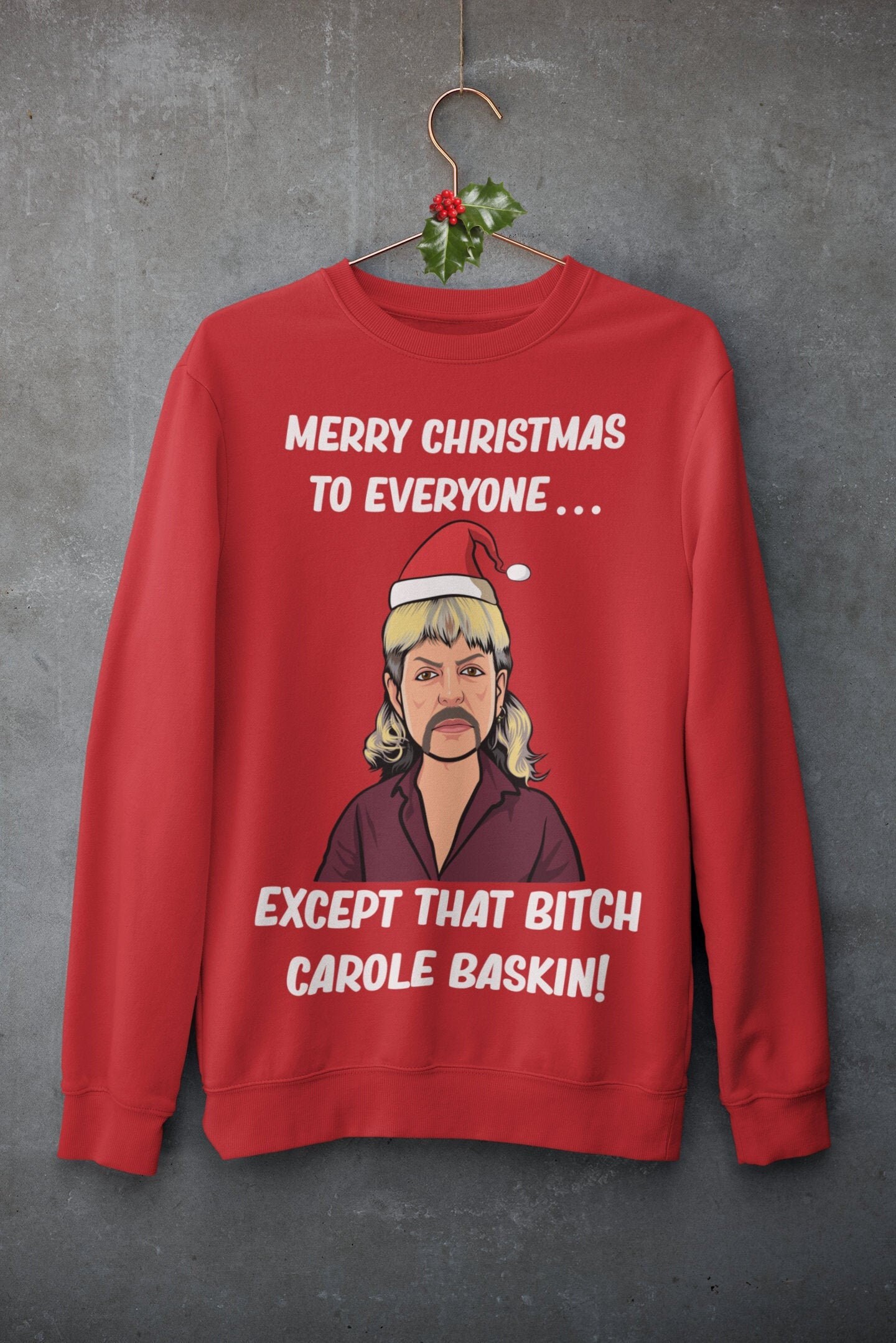 tiger king xmas jumper