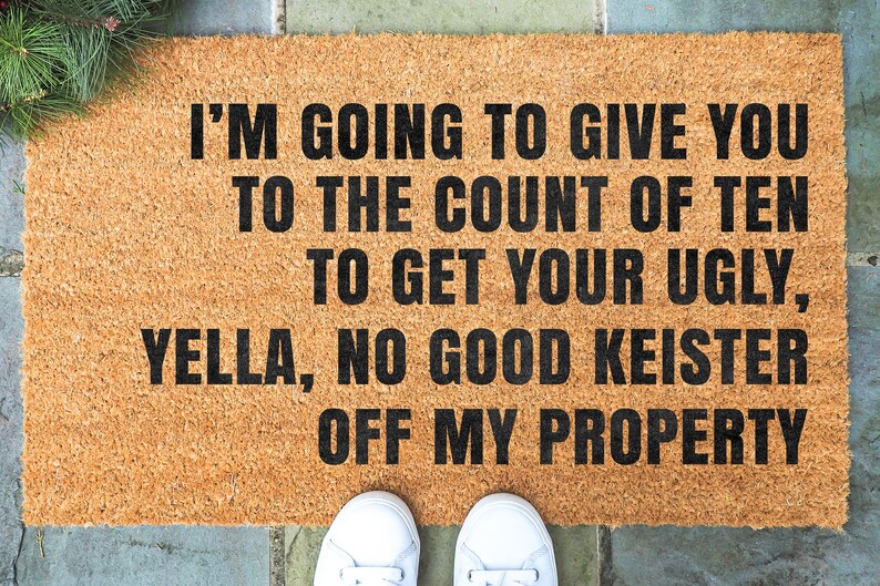 Funny Home alone Doormat I'm Gonna Give You to the Count Etsy