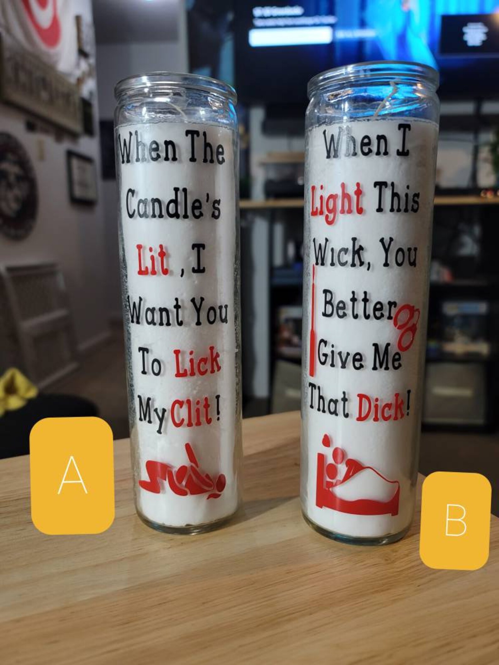Naughty Candles Etsy