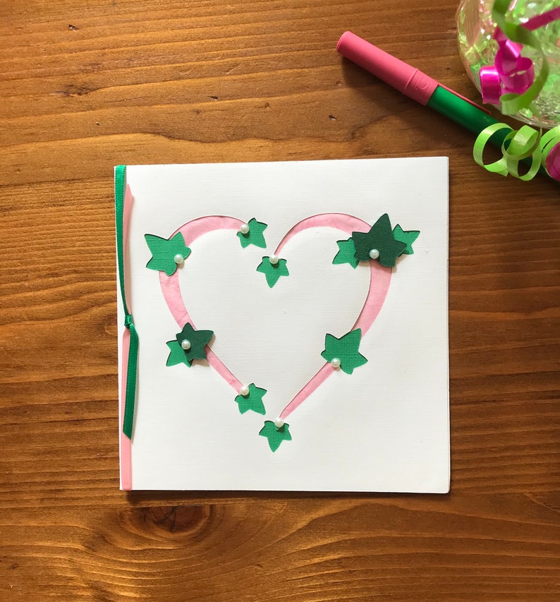 Ivy Heart Greeting Card