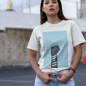 Trans Rights Are Human Rights - Unisex T-Shirt - Transexual Pride - LGBTQ Shirt - Trans Lives Matter