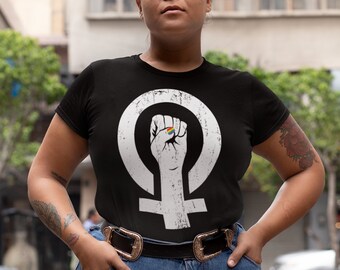 Proud Feminist T-Shirt - LGBTQ Shirt - Gay Women - Lesbian - Queer - Feminism - Women's Empowerment - Women's March - Equality - Gay Pride