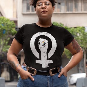 Proud Feminist T-Shirt - LGBTQ Shirt - Gay Women - Lesbian - Queer - Feminism - Women&#39;s Empowerment - Women&#39;s March - Equality - Gay Pride