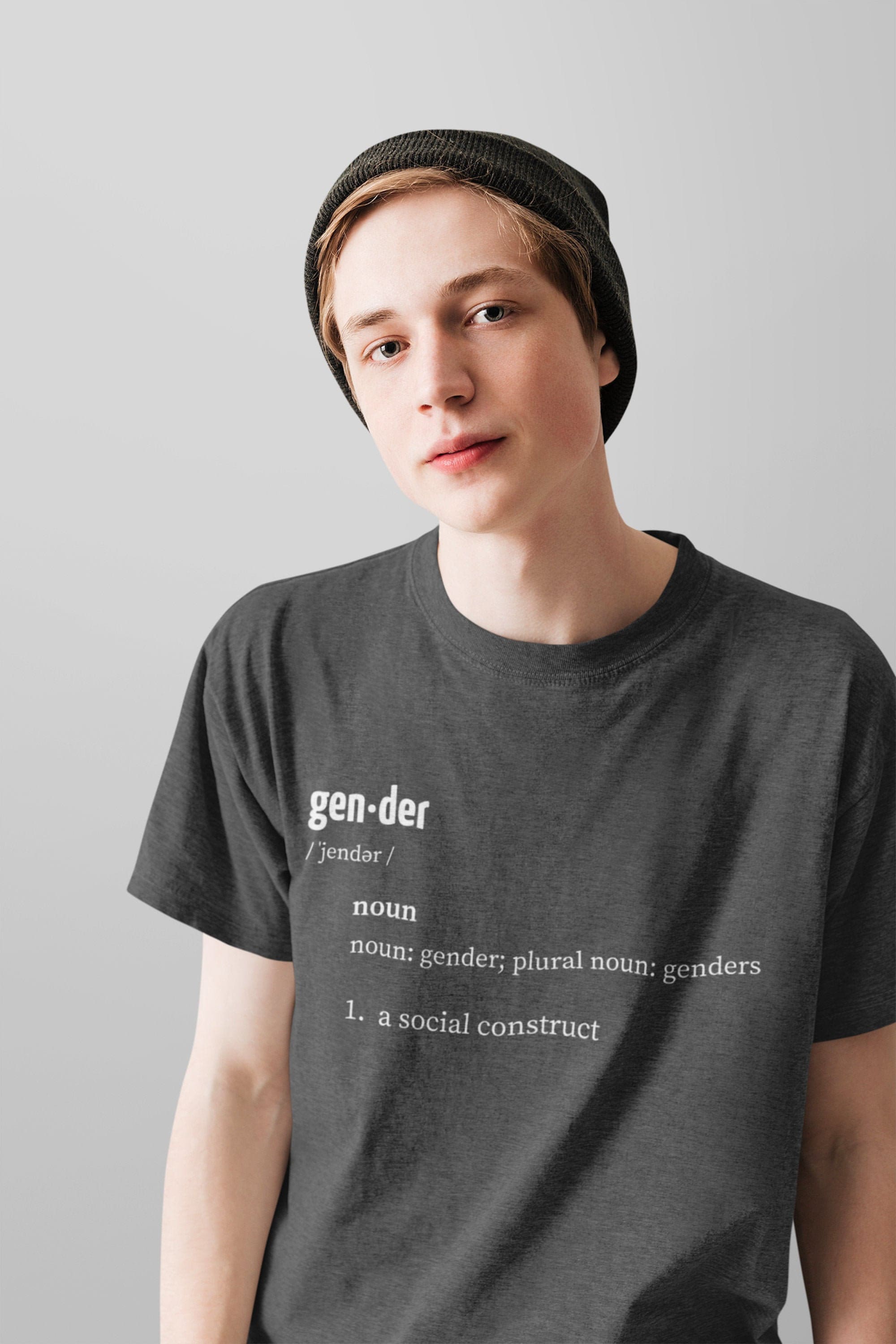 Gender Is A Social Construct - Unisex T-Shirt - LGBTQ Shirt - Gender Fluid - Queer - Non-Binary - Androgynous Style