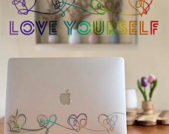 BTS Love Yourself Sticker Decals: Waterproof Stickers • Bangtan Inspired