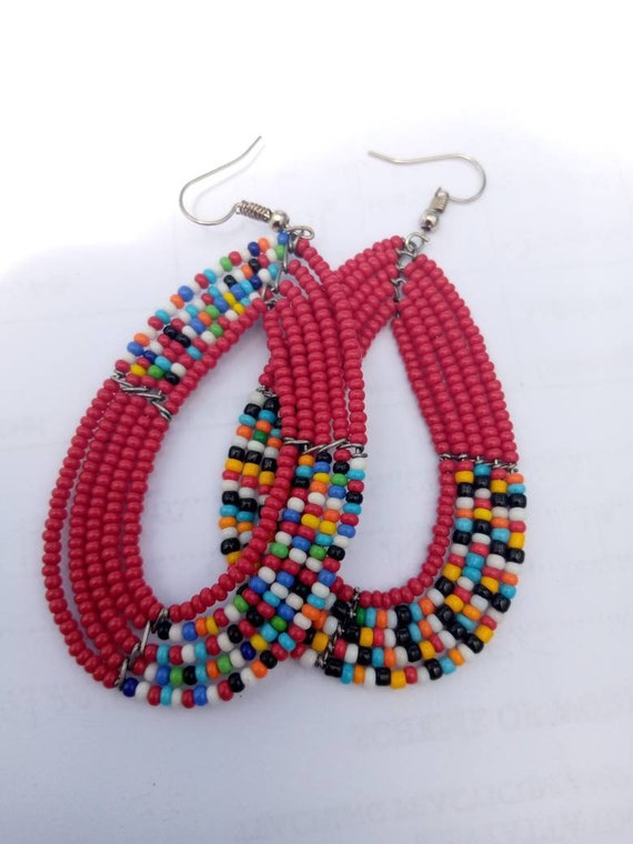ON SALE Maasai Earrings Kenyan African Earrings Zulu Etsy