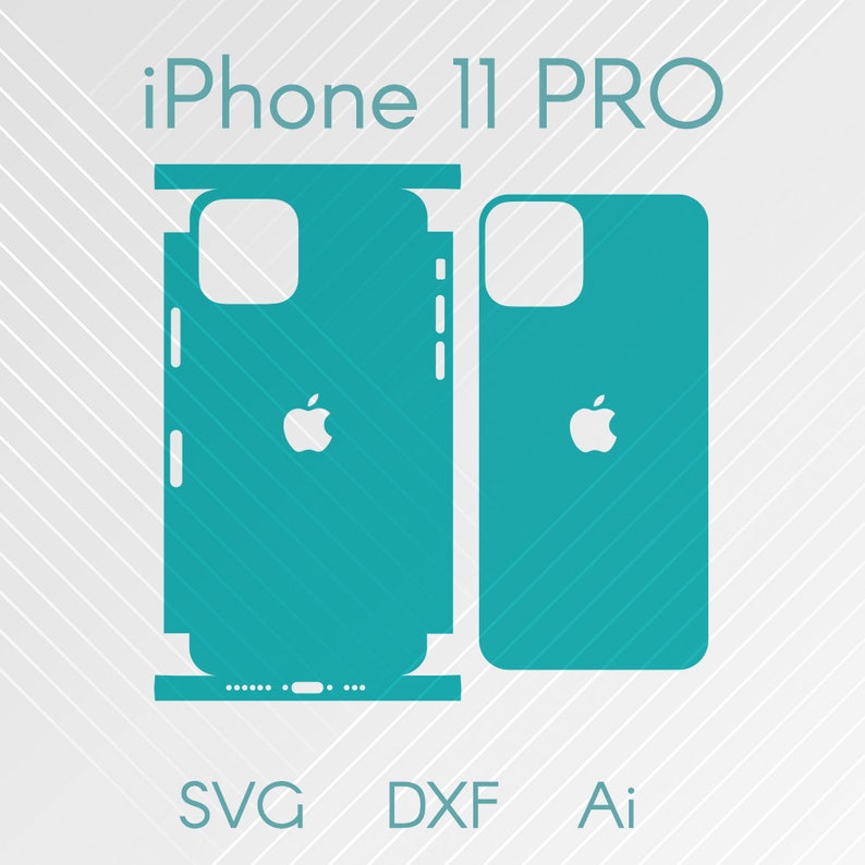 Download Electronics Accessories Iphone 11 Pro Full Wrap Skin Cutting Template Ai Dfx Svg Digitla Download Silhouette For Cricut Laser Plotter Cncs Decals Skins