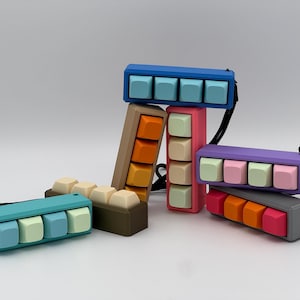 4-Key Mechanical Keyboard Fidget | Stress Relief | Clicky & Silent Switch Toy