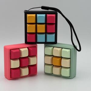 Custom 9-Key Mechanical Keyboard Fidget | Stress Relief | Clicky & Silent Switch Tester