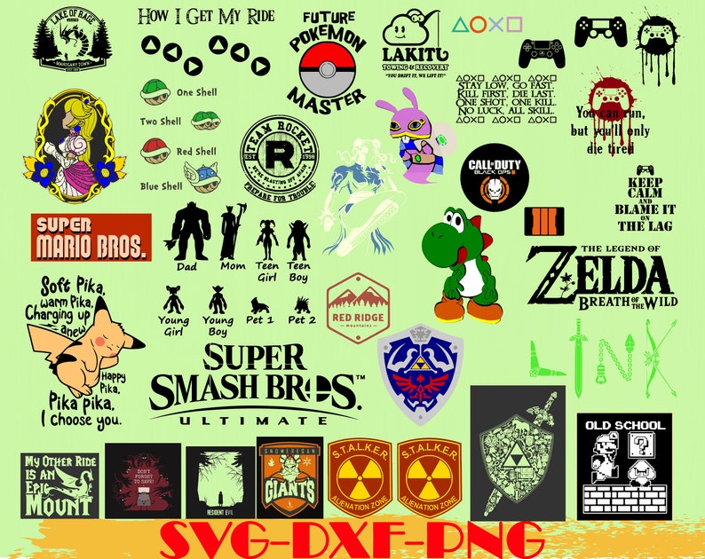 Download Game Bundle svgdxfpng Game Logo png fileMario svg Roblox | Etsy