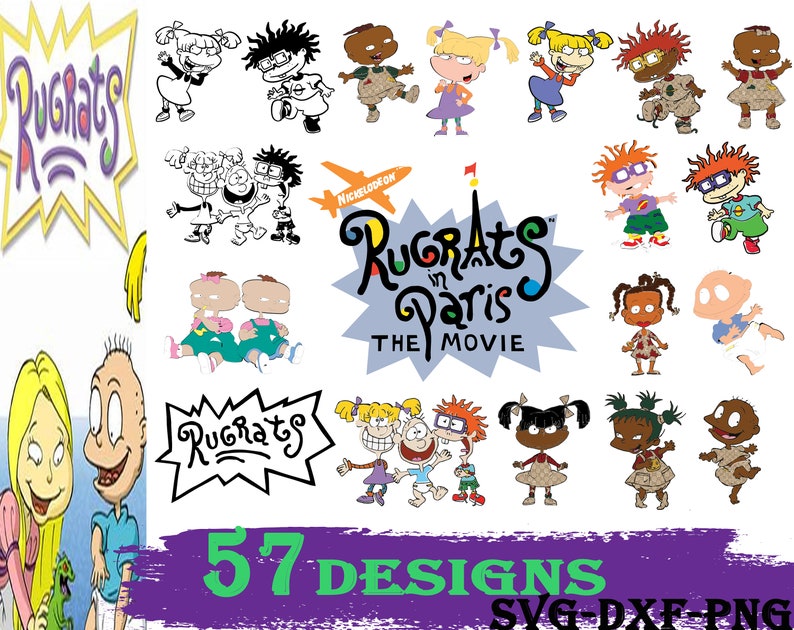 Download Rugrats svg American Baby svg 57 Designssvgdxfpng Baby | Etsy