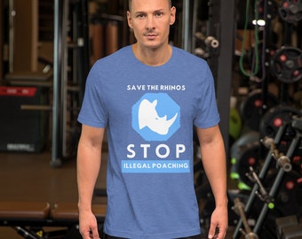 Save the Rhinos Stop Illegale Stroperij Unisex T-shirt