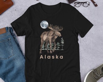 Alaska Moose Aquarel Shirt
