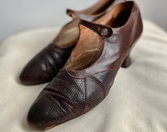 1920s Mens Shoes 1920s Shoes Reproduction 1920s Chocolate Brown