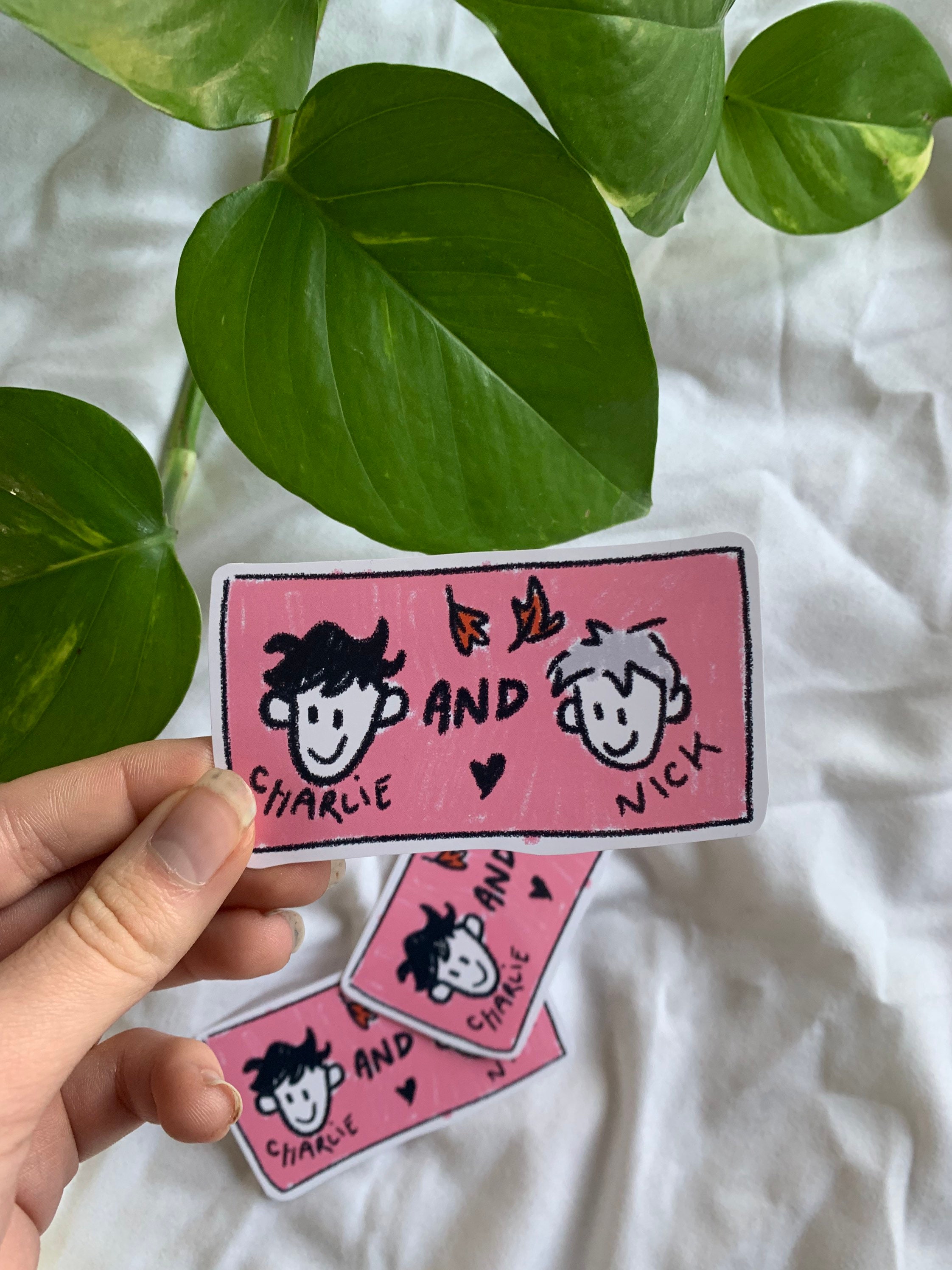 Stickers Heartstopper Nick and Charlie Etsy
