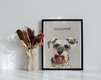 Watercolour Pet Portrait