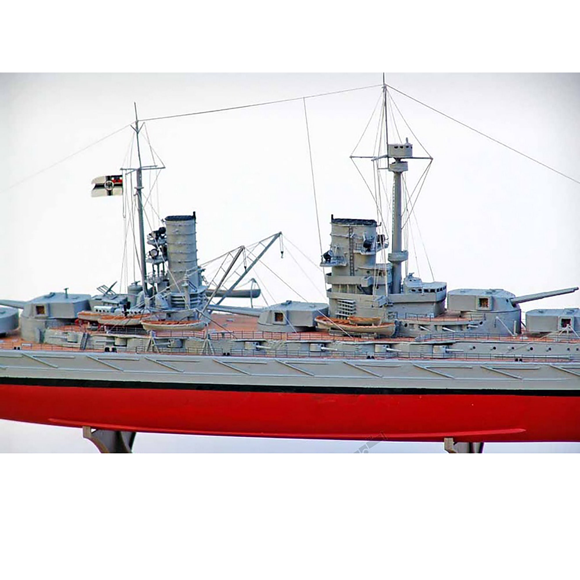 Vintage Model Military WWI German  Battleship Grober Kurfurst NIP 1:350 ICM 
