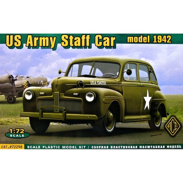 Scale model kit 1/72 US Army Staff Car model 1942 - Plastic Model Kit
