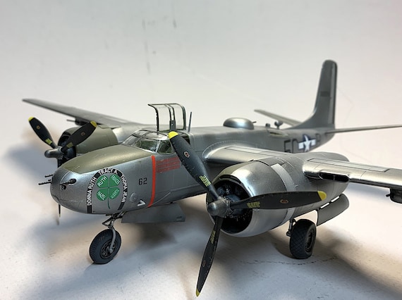 Plastic Model Kit 1/48 A-26B-15 Invader WWII American Bomber - Etsy