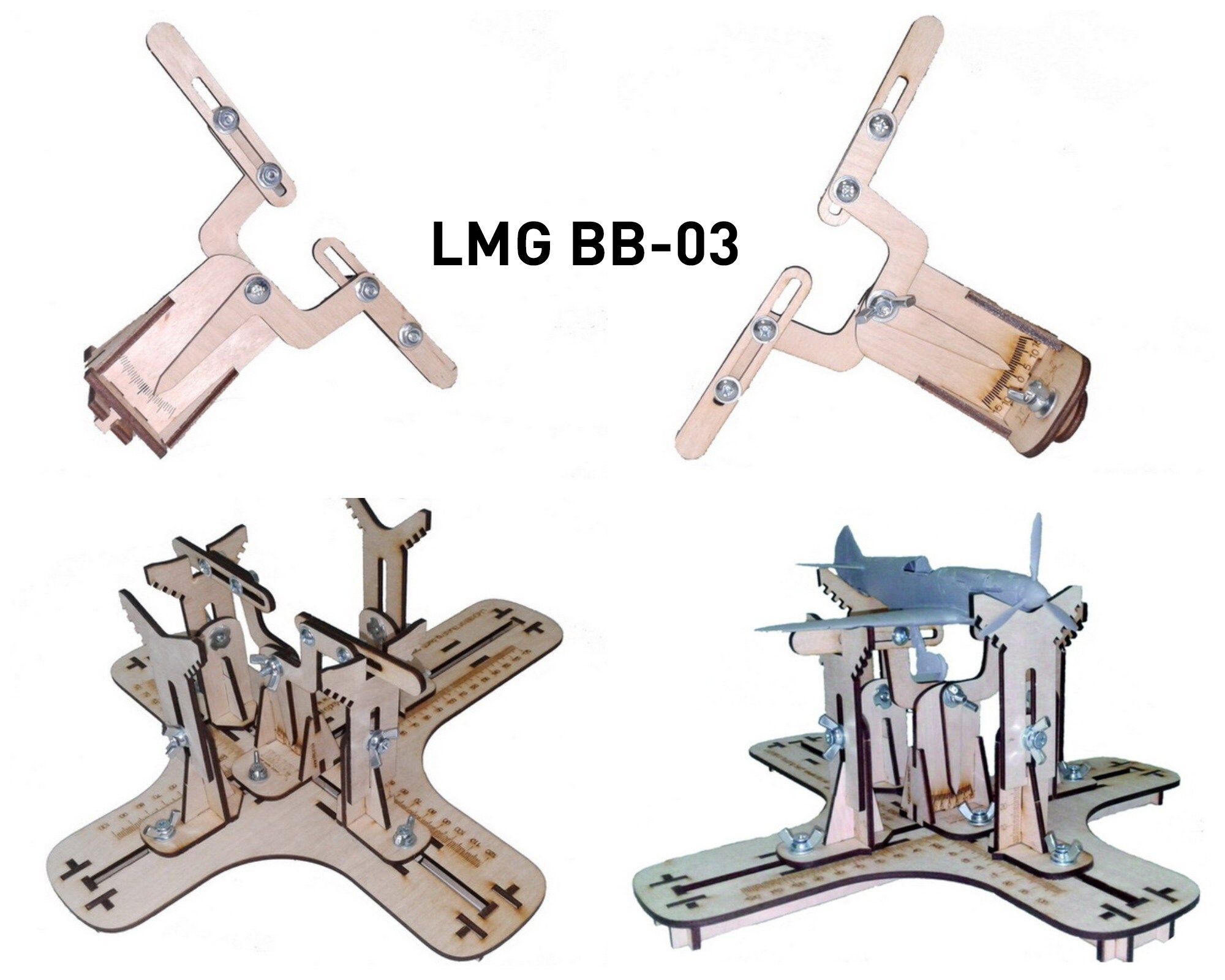 Harilla Support De Maquette D'avion – Réglable Multi-échelles 1/72, 1/87, 1/100, 1/144 – Stable, Portable – Outil De Peinture/assemblage