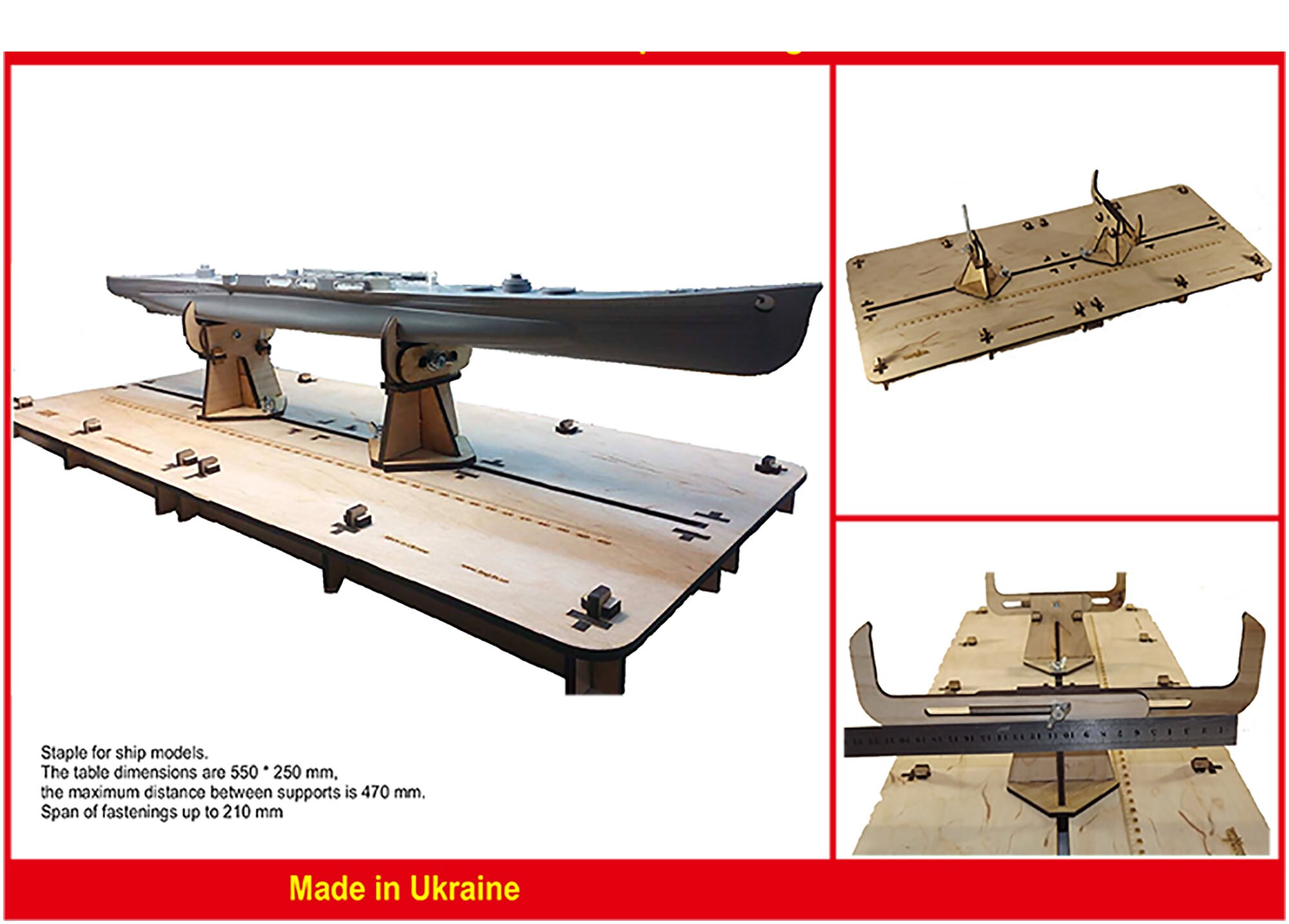 Wooden Building Berth for Ship Models, Stand. for Plastic Models Kit ...