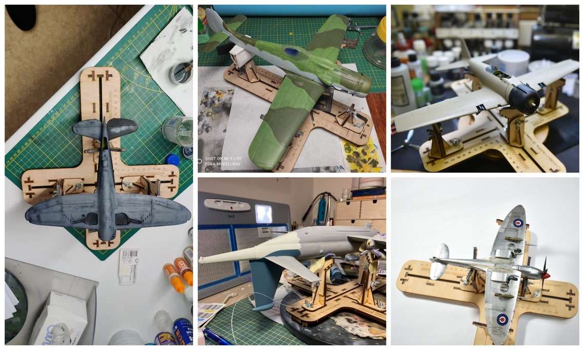 LMG BB01 Wooden Airplane Building Berth for 1/721/481/32 Etsy Australia