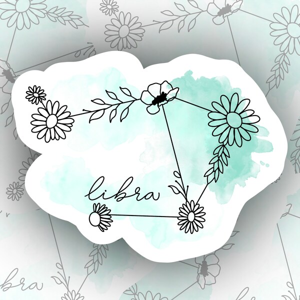 Libra Sticker - Etsy