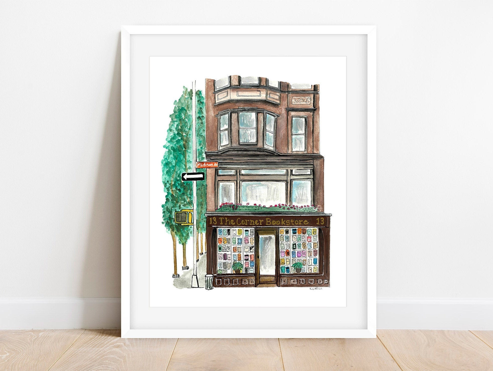 Corner Book Shop Art Print, New York City Decor, Upper East