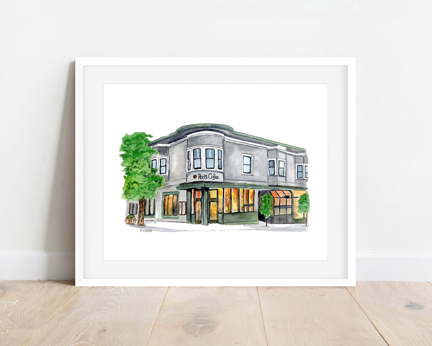 Peet's Coffee Art Print, Berkeley University Wall Art
