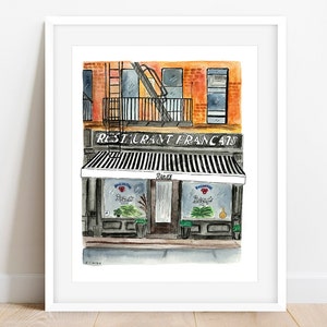 raoul’s NYC art print, soho new york wall decor, NYC food art print, New York City painting, soho restaurant art, nyc wall art print