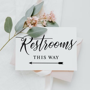 Wedding Bathroom Sign, Wedding Bathroom Basket Sign, Wedding Bathroom Sign  Printables, Wedding Sayings, Wedding Signs, Wedding Quote Sign